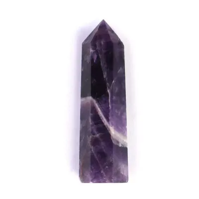 3" Chevron Amethyst Tower