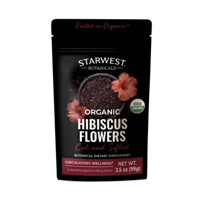 Hibiscus Flowers Cut and Sifted Organic