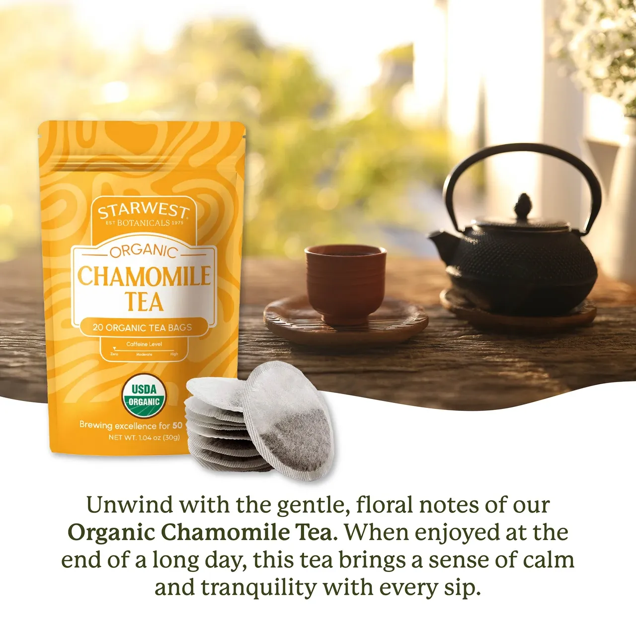 Chamomile Organic Tea Bags (20pk) Chamomile Organic Tea Bags (20pk)