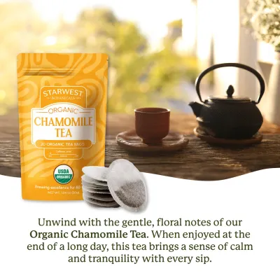 Chamomile Organic Tea Bags (20pk)