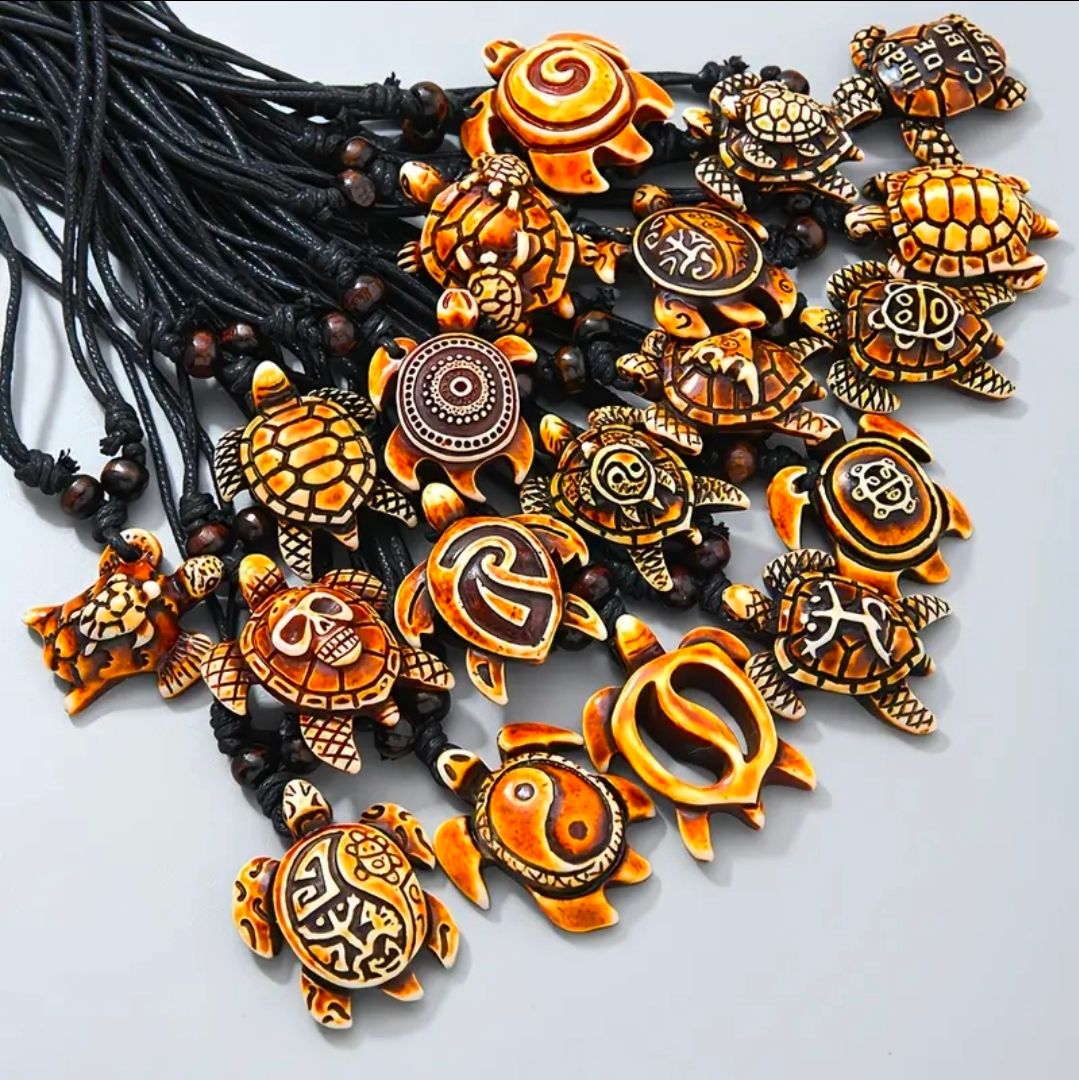 Turtle Pendant w/ Adjustable Necklace (15.75" - 31")