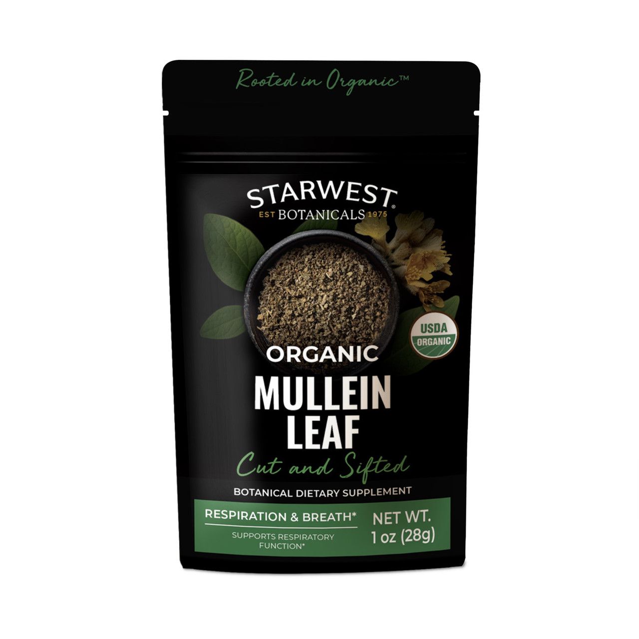 Mullein Leaf, Cut and Sifted Organic (Respiration & Breath) Mullein Leaf, Cut and Sifted Organic (Respiration & Breath)