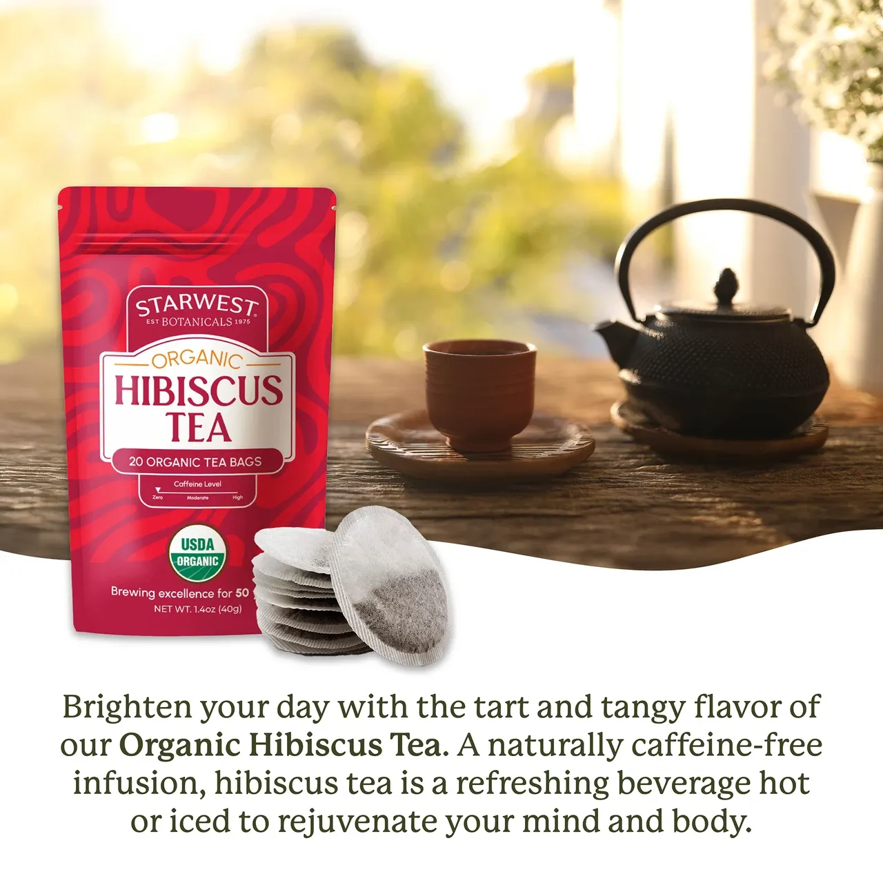 Hibiscus Organic Tea Bags (20pk)