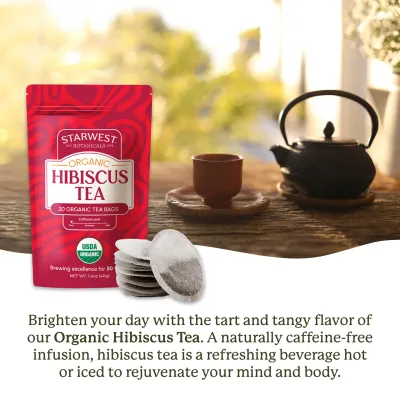 Hibiscus Organic Tea Bags (20pk)