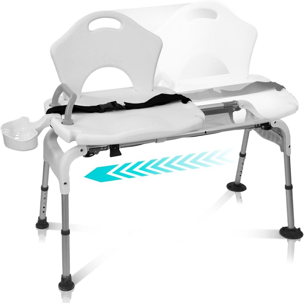 Transfer Bench With Sliding Seat