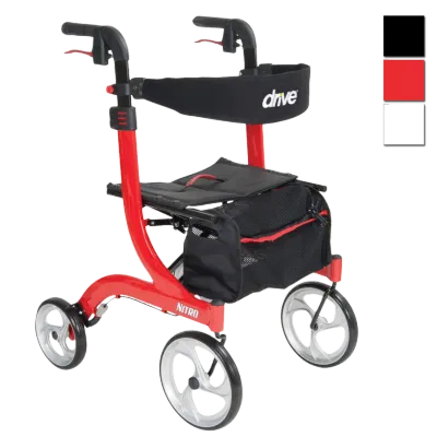 Nitro Aluminum Rollator, 10" Casters