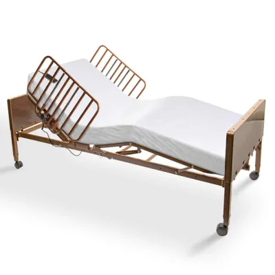 Full Electric Hospital Bed Bundle – Foam Mattress + Safety Rails