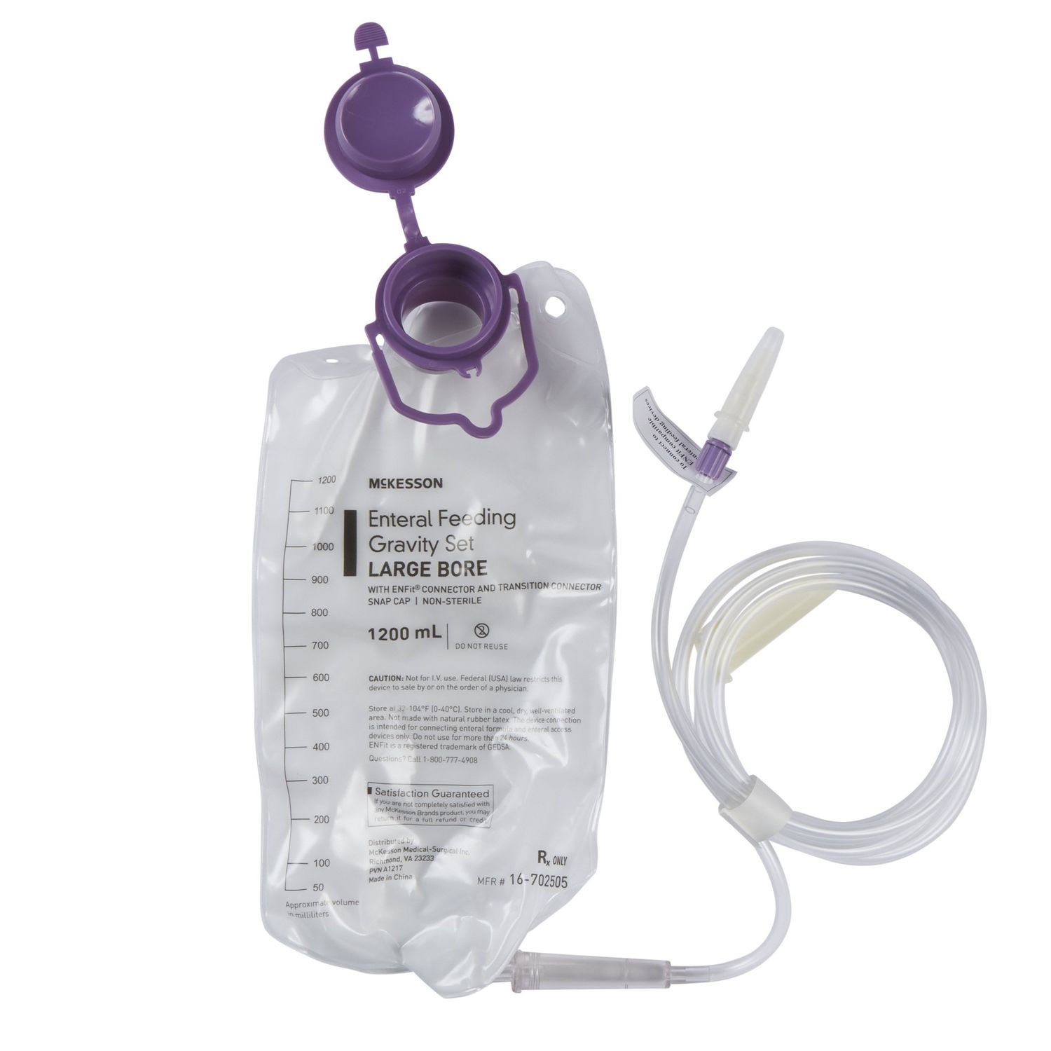 Gravity Feeding Bag Set with ENFit™ Connector 20Fr-22Fr