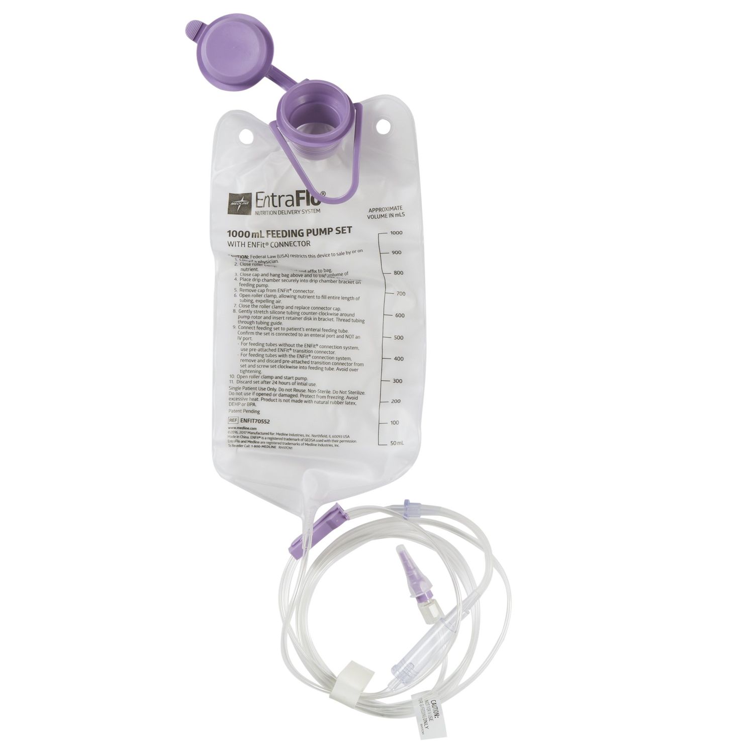 Medline EntraFlo Feeding Sets with ENFit