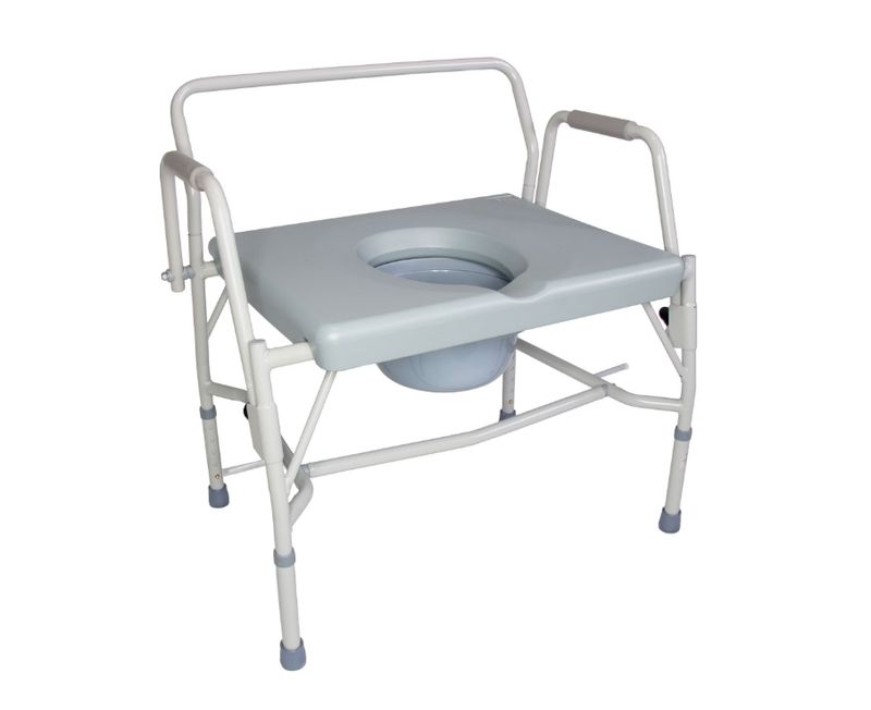 DMI Drop-Arm Bedside Commode HD 500 Lbs Capacity