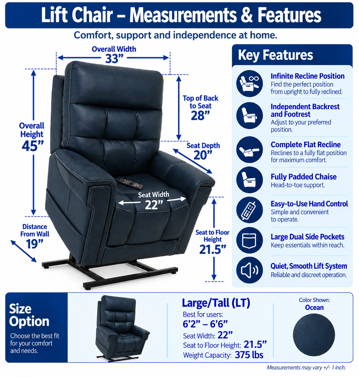 Rental Lift Chair Tall