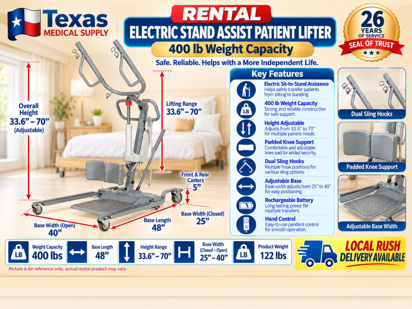 Rental Patient Stand Up Lift