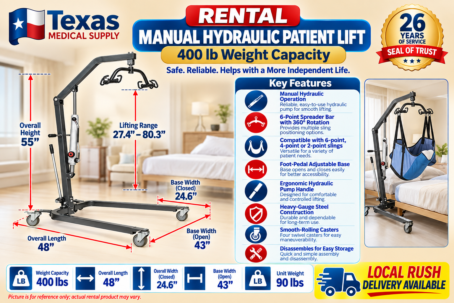 Rental Patient Lift Manual