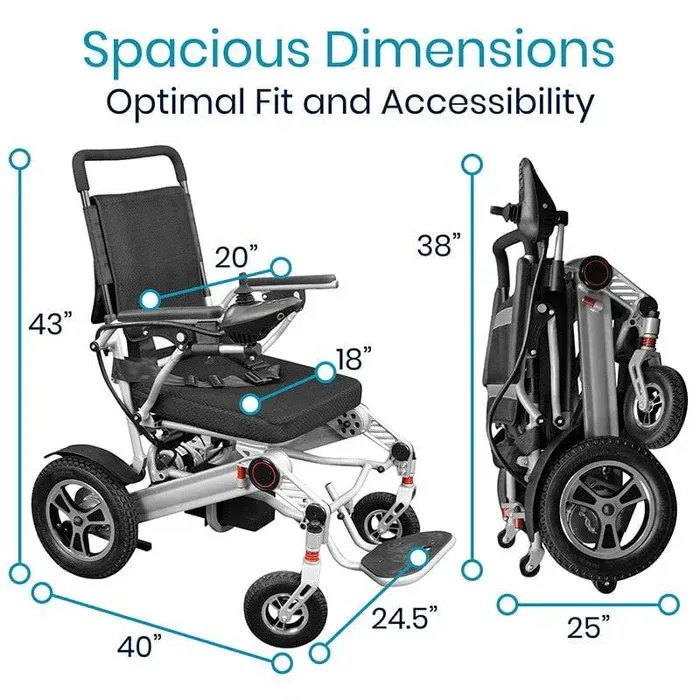 Rental Power Folding Wheelchair 60lbs