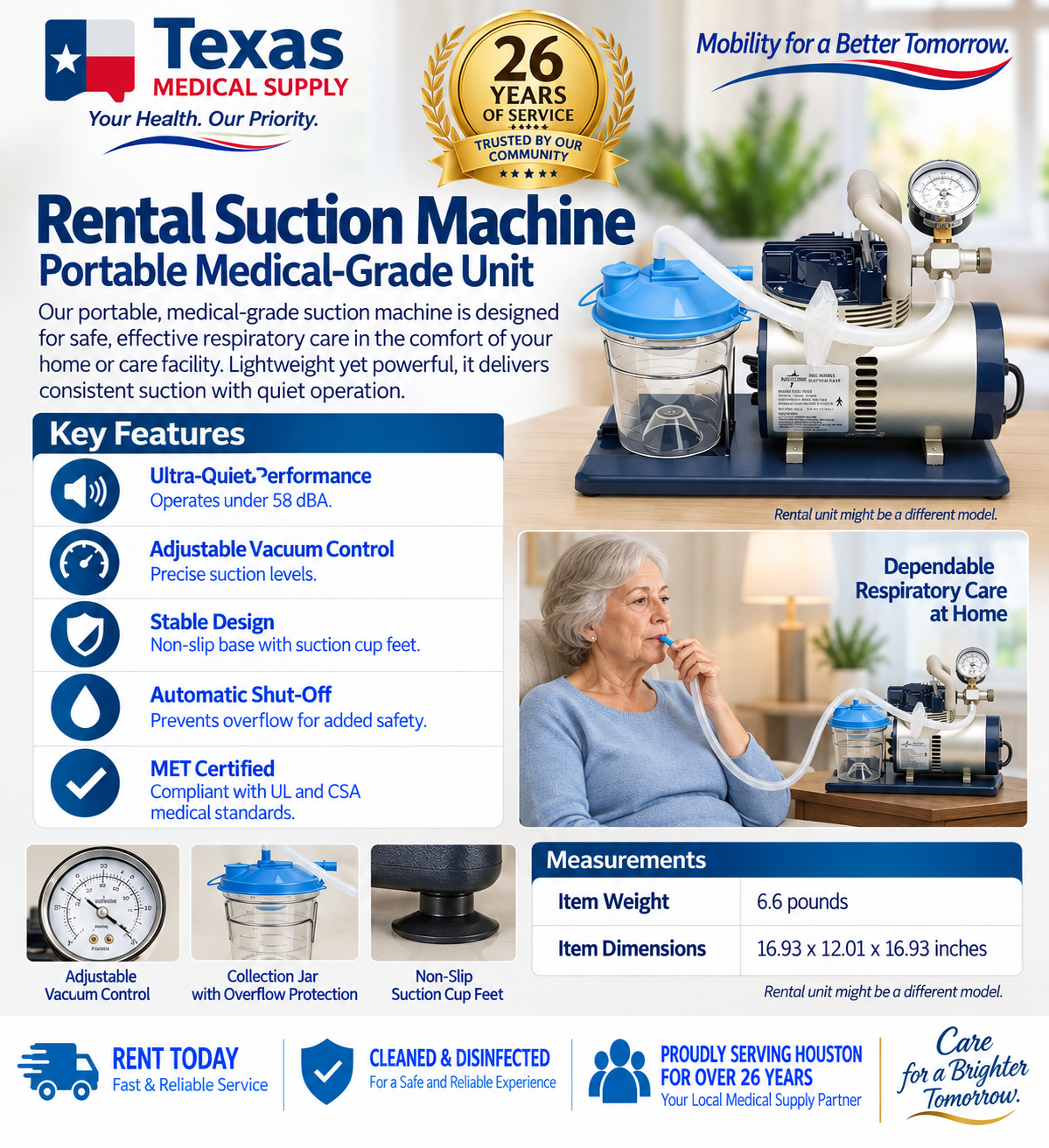 Rental Suction Machine