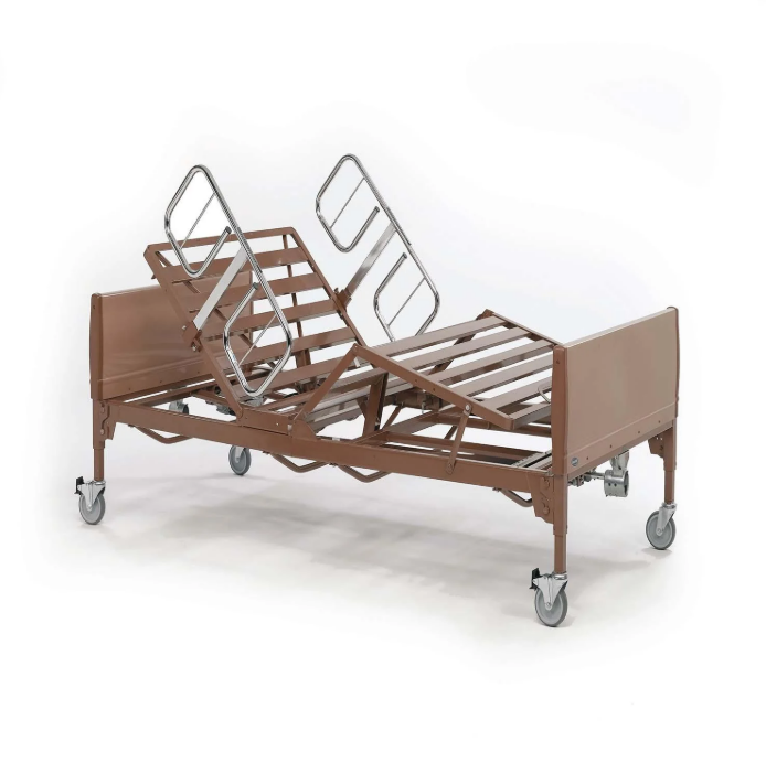 Hospital Bed Full Electric Bundle Pkg – Premium MDF Mattress + Rails