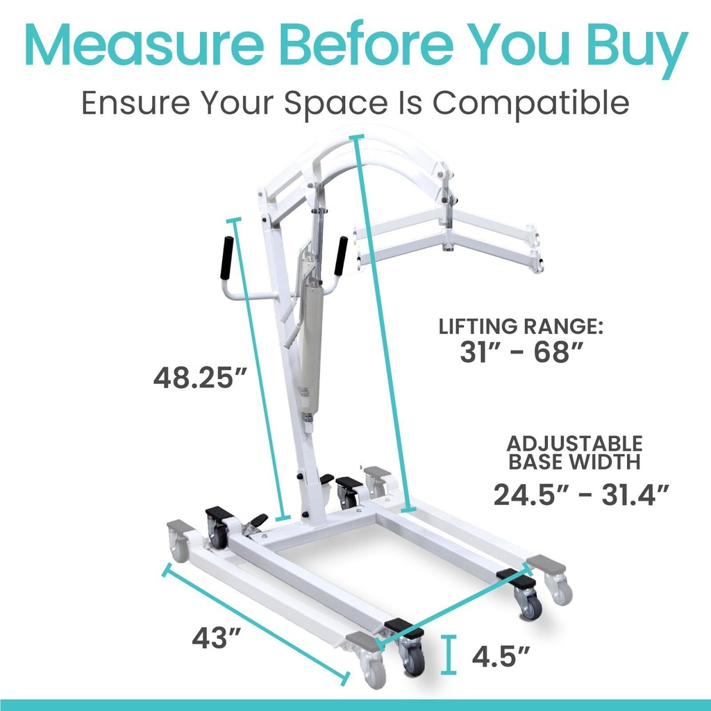 Hydraulic Patient Lift with Sling
