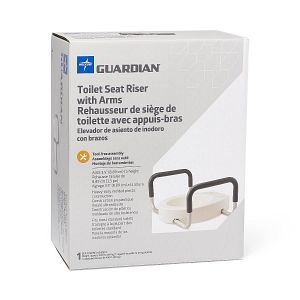 Raised Toilet Seat With Arms 3.5