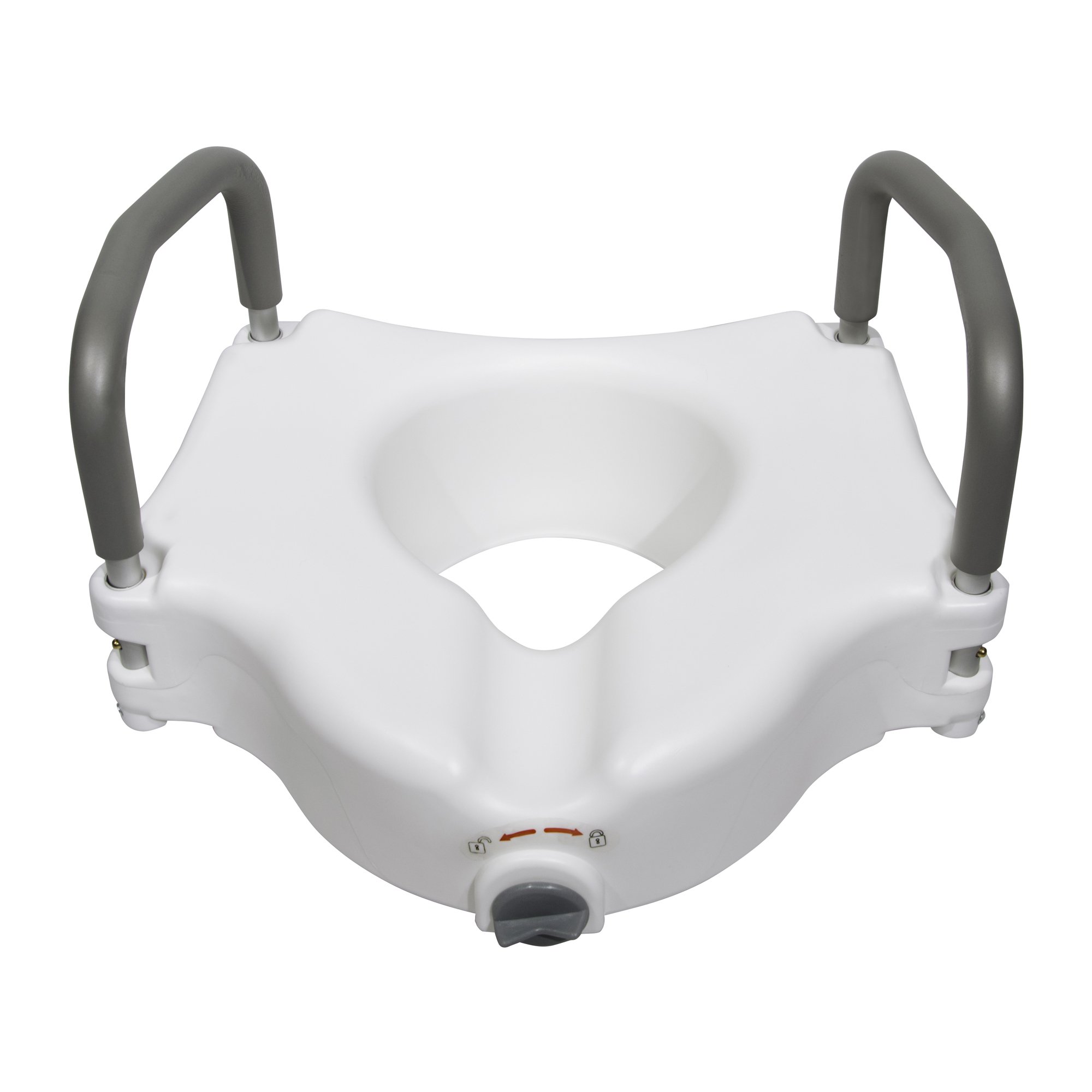 Mckesson Raised Locking Toilet Seats with Arms 5