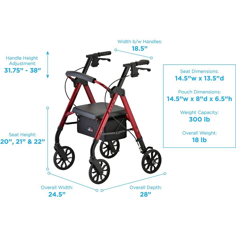 STAR 8 Rollator Walker, 8
