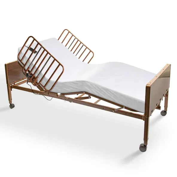 Hospital Bed Full Electric Bundle – Foam Mattress + Rails Hospital Bed Full Electric Bundle – Foam Mattress + Rails