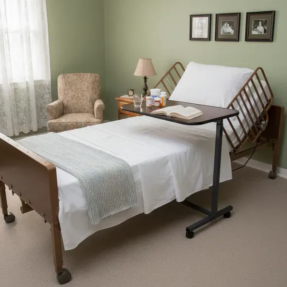 Hospital Bed Full Electric Bundle – Foam Mattress + Rails