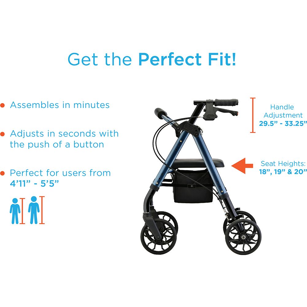 STAR 8 Rollator Walker, 8