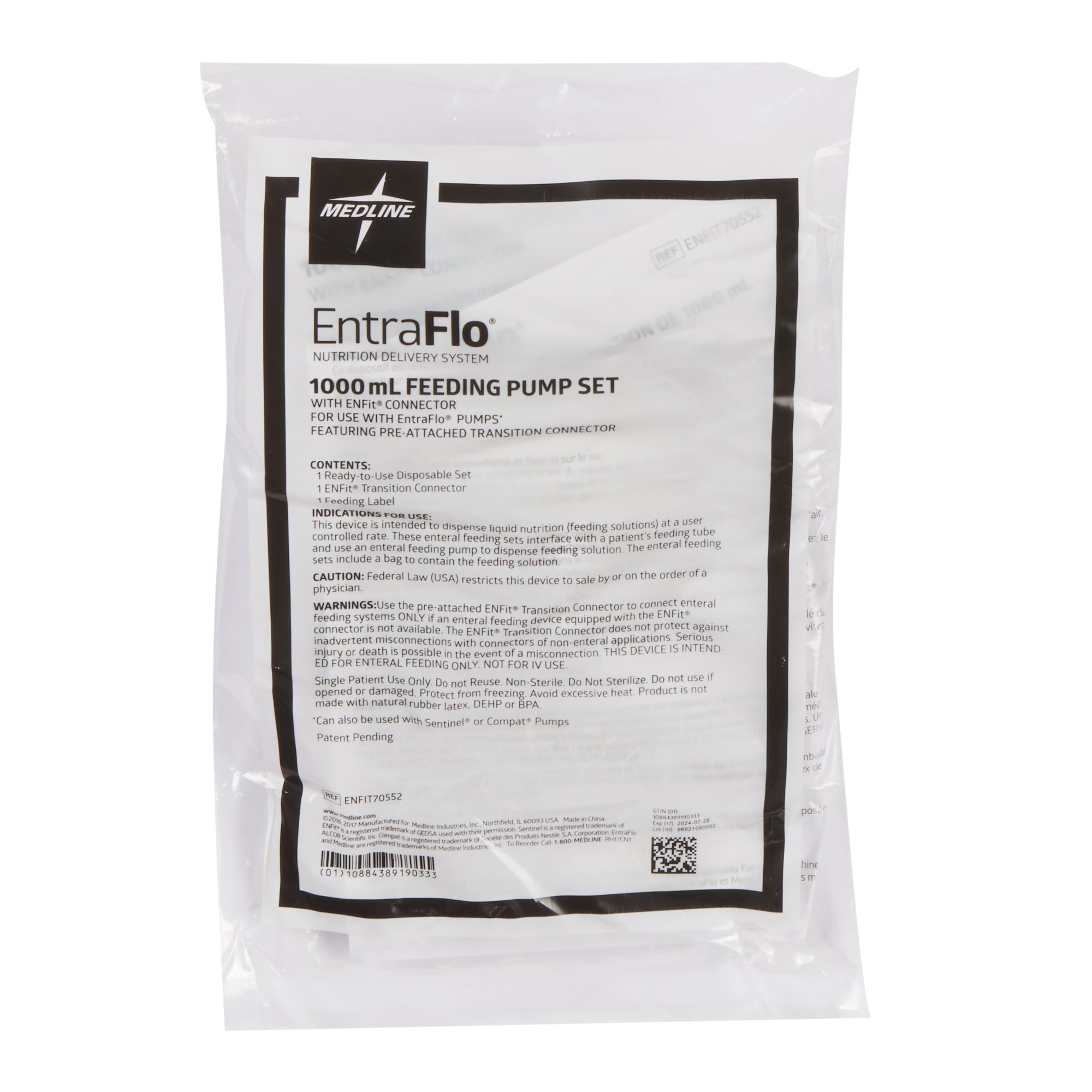 Medline EntraFlo Feeding Sets with ENFit