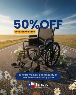 SPRING SALE! - 50% OFF WHEELCHAIRS