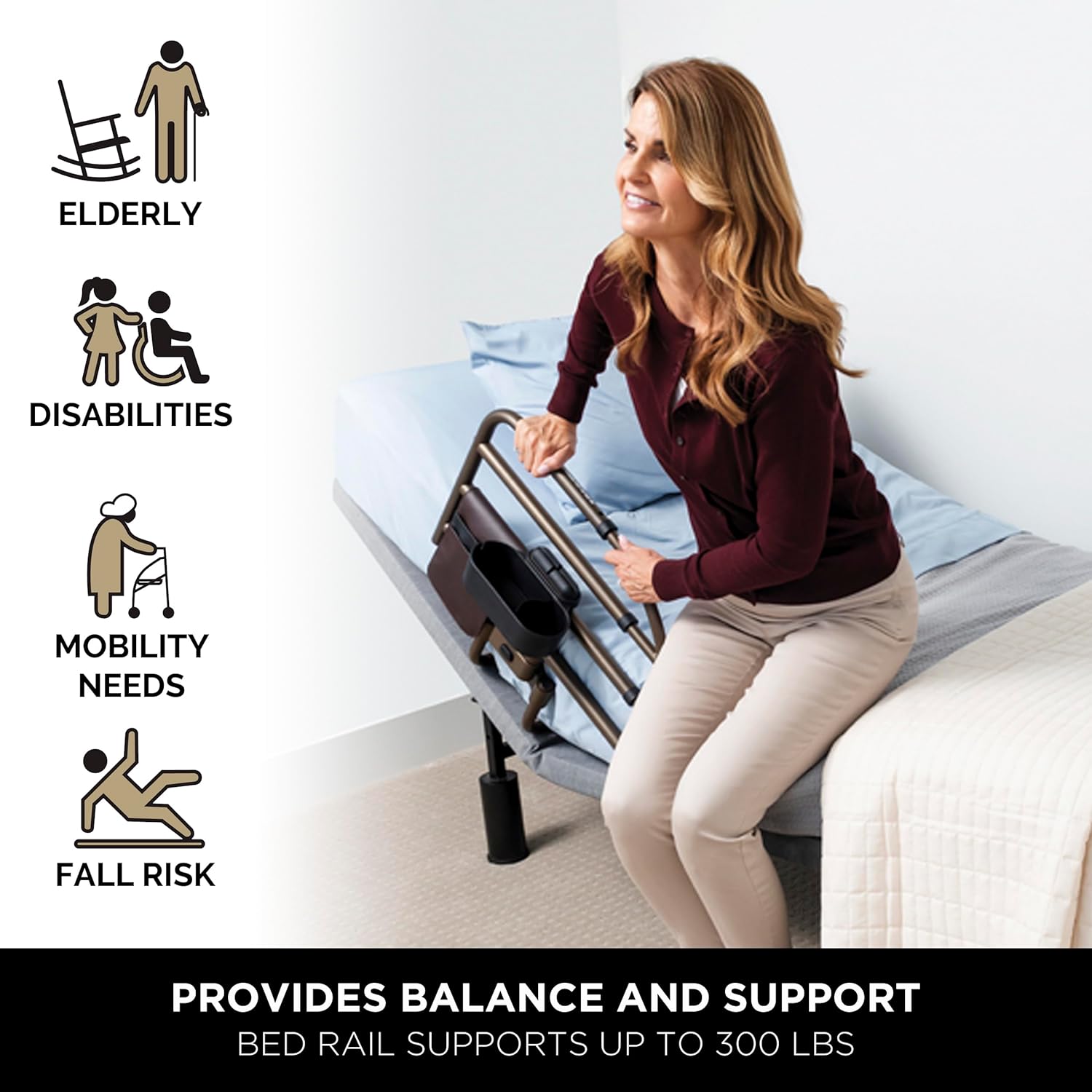 Bed Rails for Adjustable Beds