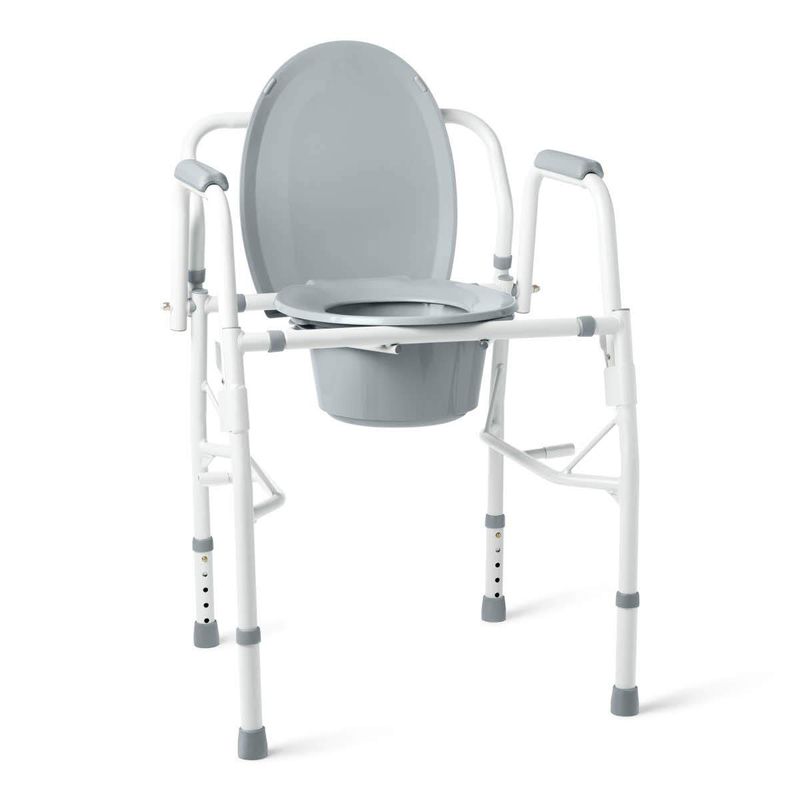 Medline Drop-Arm Bedside Commode Medline Drop-Arm Bedside Commode