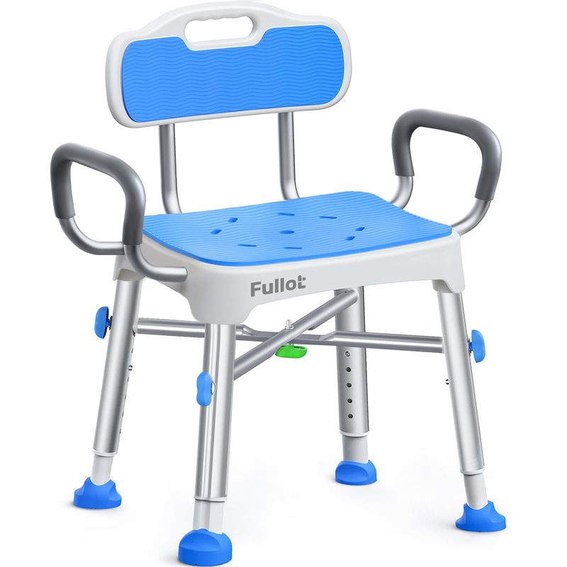 Shower Chair with Back & Arms, 500 lbs Capacity Shower Chair with Back & Arms, 500 lbs Capacity