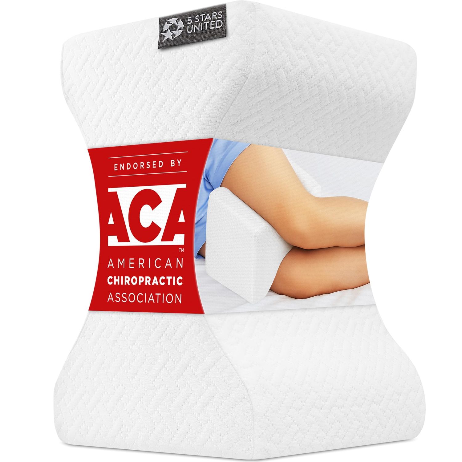 Large Knee Pillow for Side Sleepers - Hip Pain Relief, Large Knee Pillow for Side Sleepers - Hip Pain Relief,