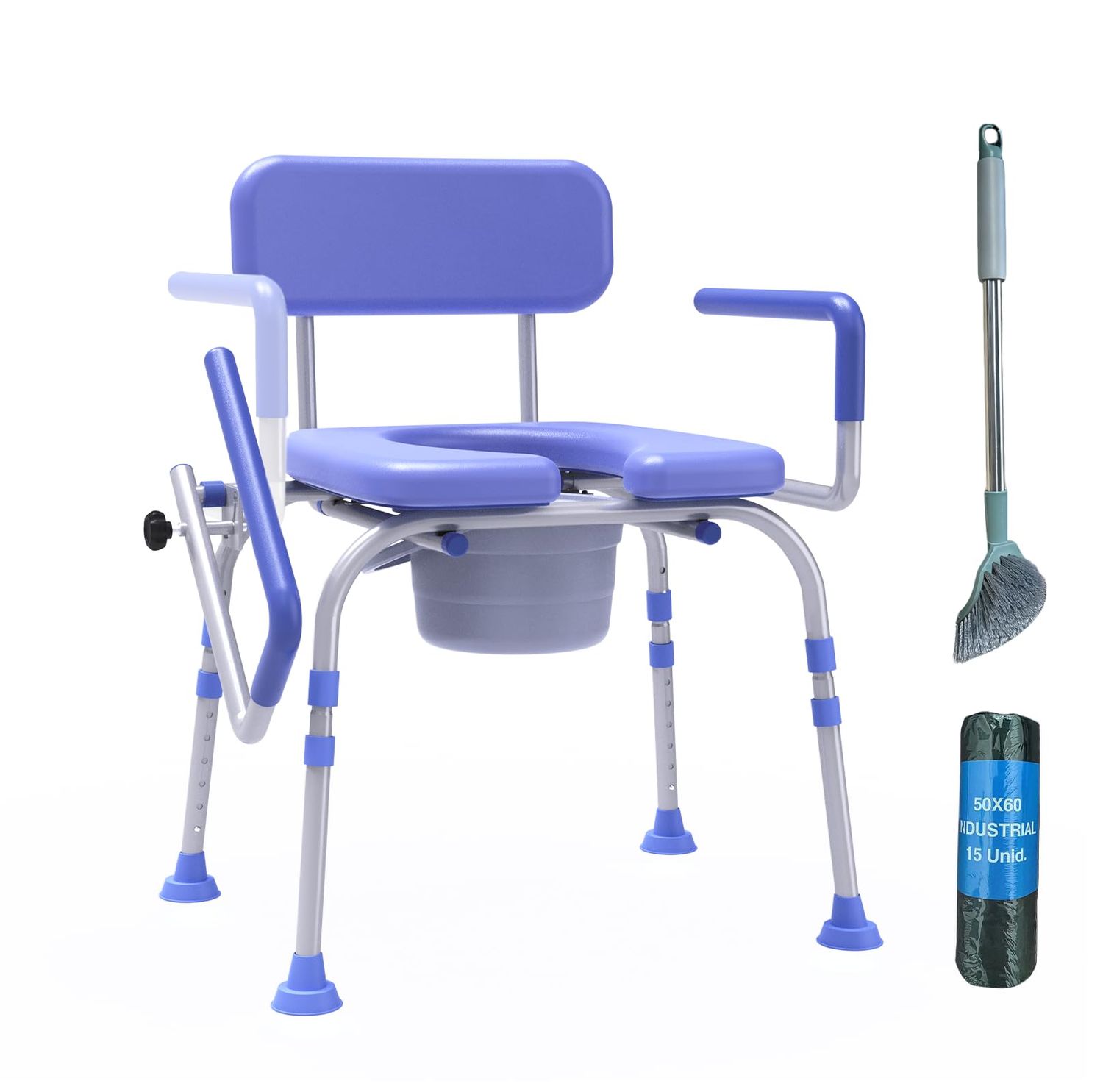 Drop Arm Bedside Commode Chair – Drop Arm Bedside Commode Chair –