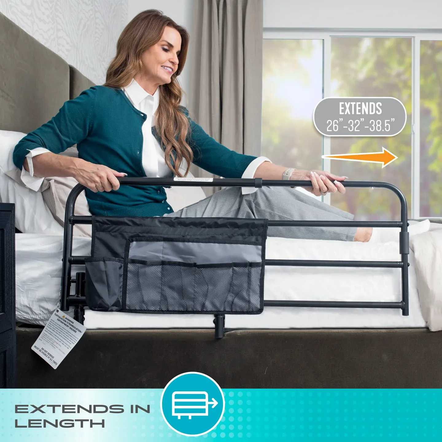Wonder Pivot Bed Rail Adjustable Length 26 Wonder Pivot Bed Rail Adjustable Length 26"38.5'