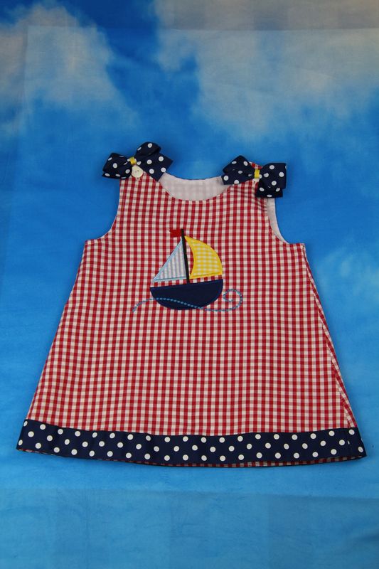 Red Sail Boat Dress