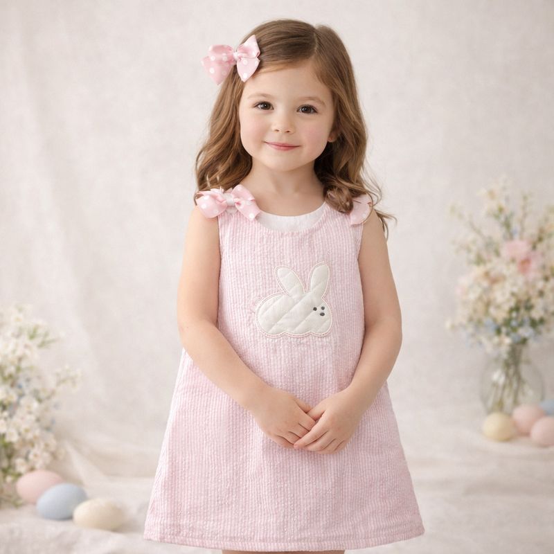 Pink Stripe Easter Dress