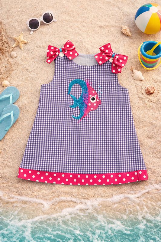 Purple Tropical Fish Dress