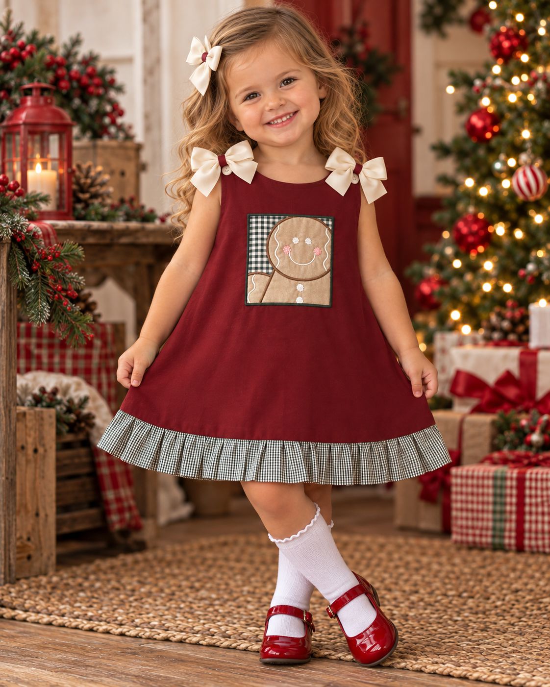 GINGERBREAD GIRL DRESS