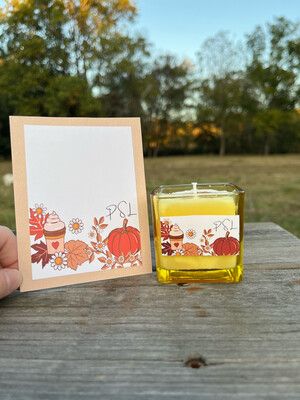 Pumpkin Spiced Latte Square Candle