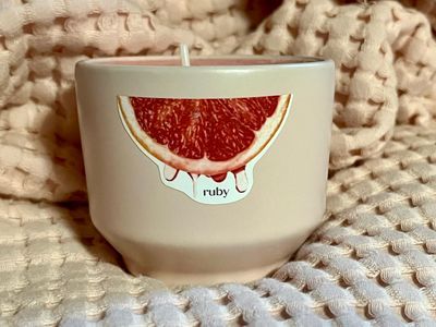 Ruby Pink Jar Candle