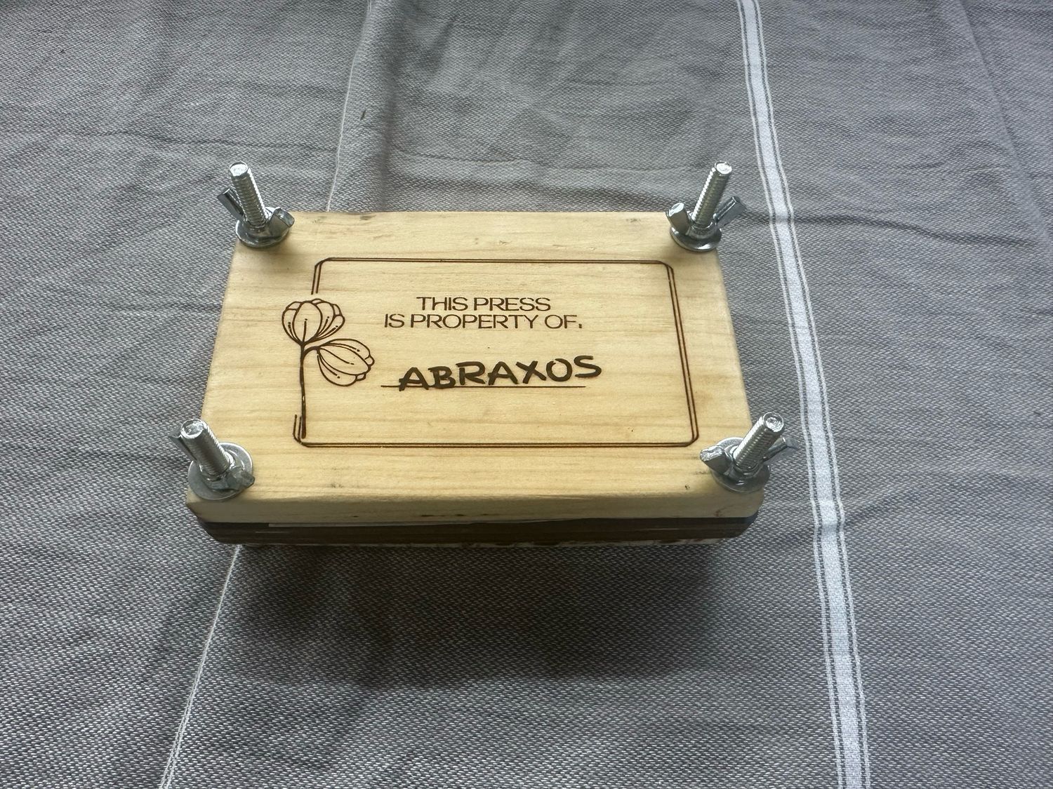 Property Of Abraxos Flower Press