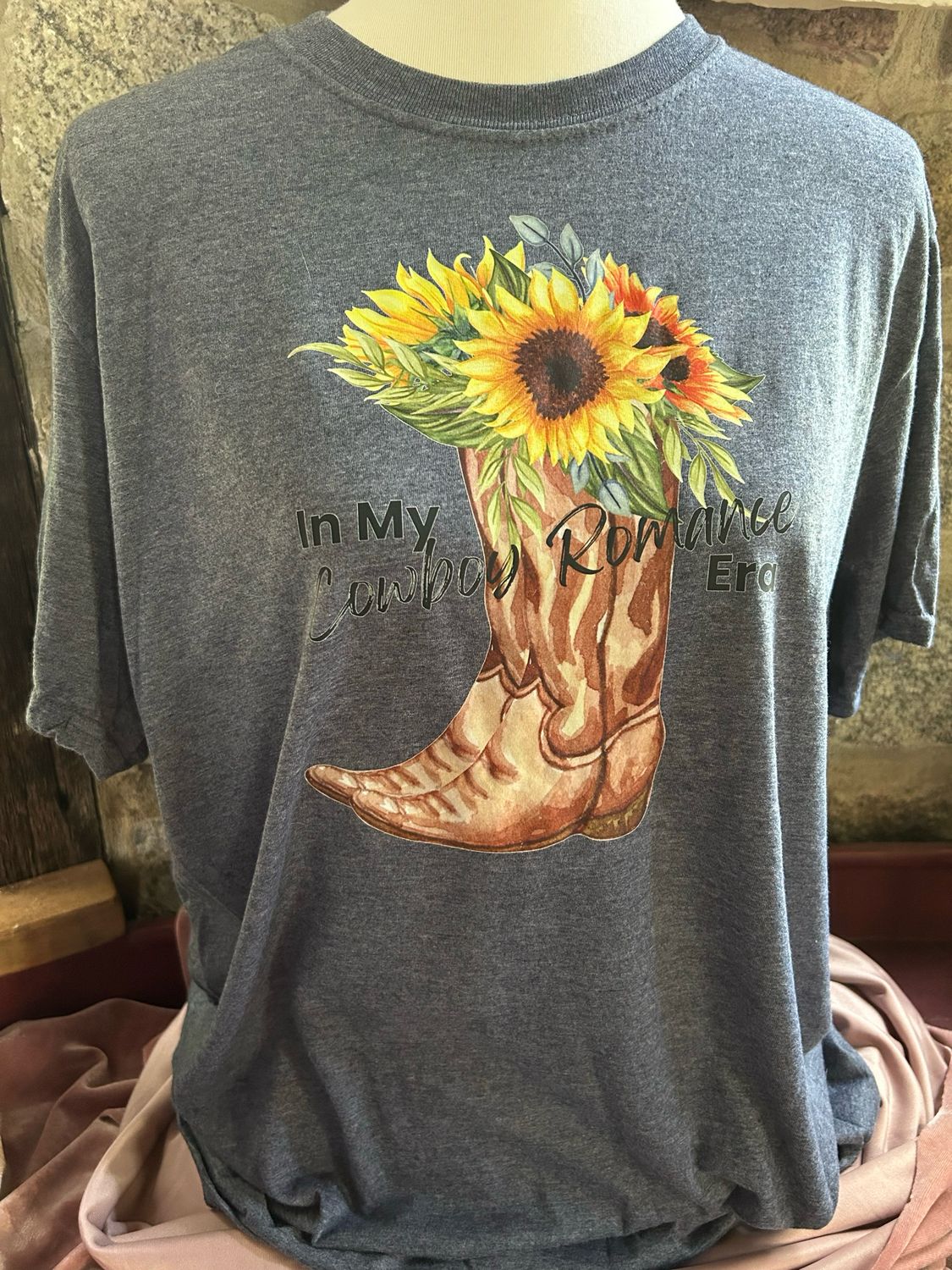 Yellow Cowboy Romance Era Tee
