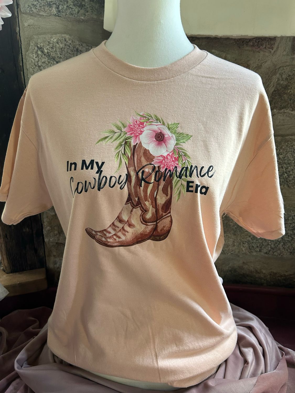 Pink Cowboy Romance Era Tee