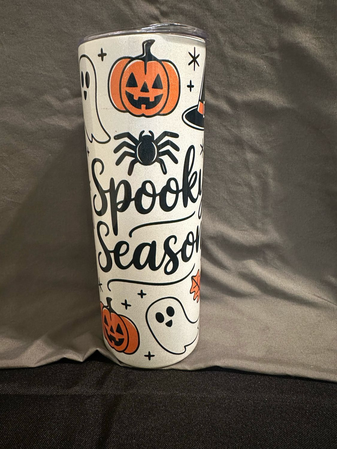 White Spooky Season Tumbler