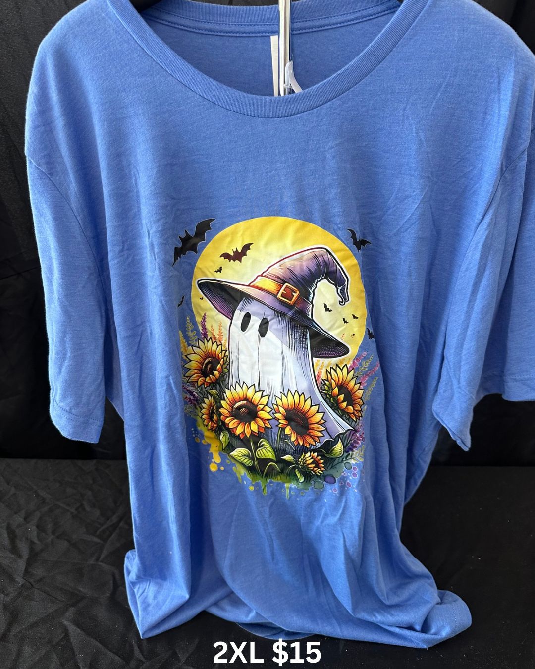 Cornflower Blue Sunflower Ghostie Tee