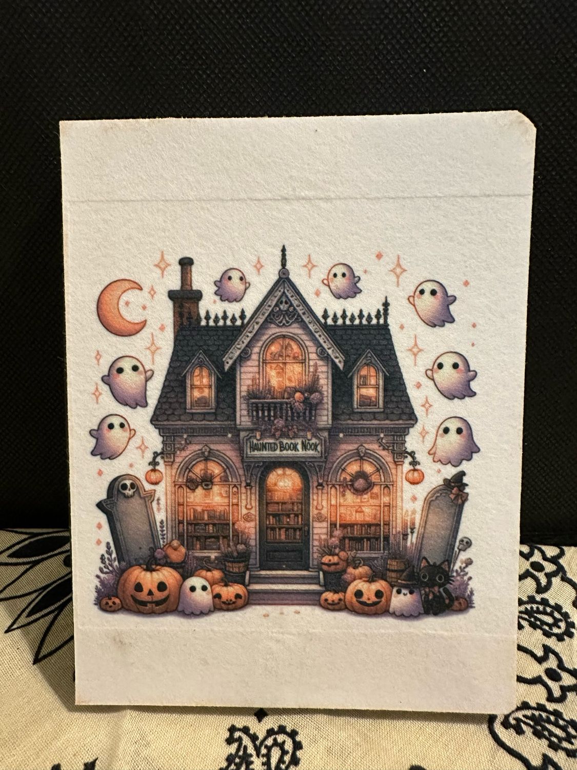 Haunted Book Nook Blank Mini Journal