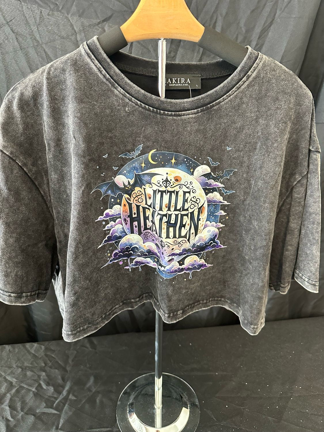 Little Heathen Acid Wash Crop