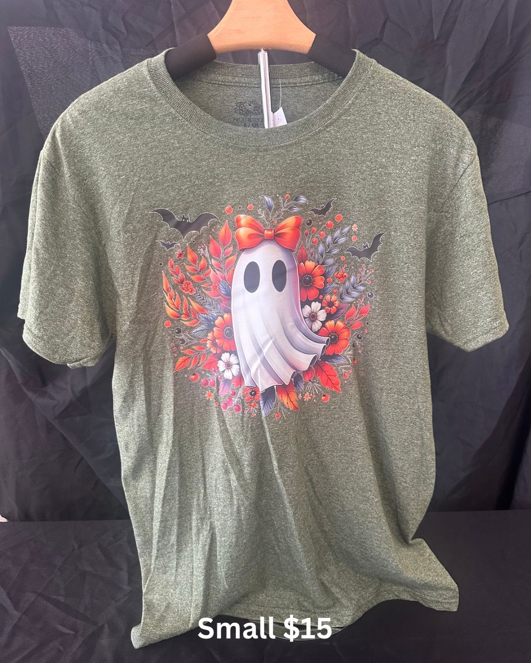 Orange Bow Ghostie Tee