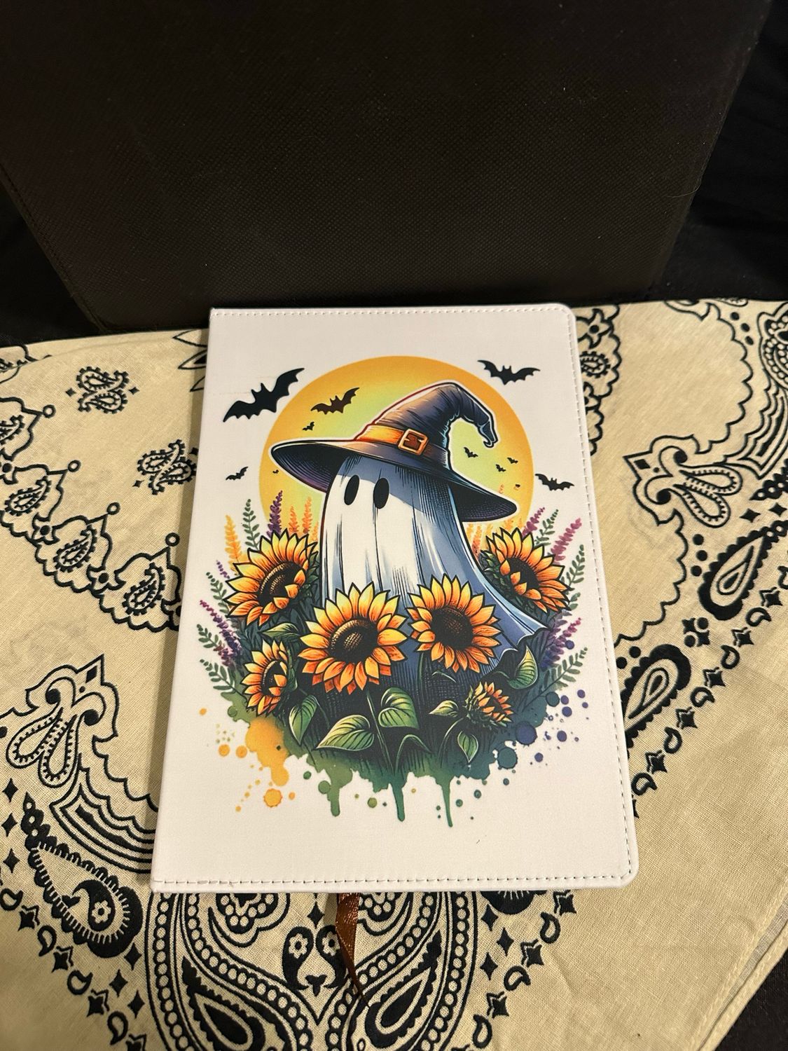 Sunflower Ghost Lined Journal